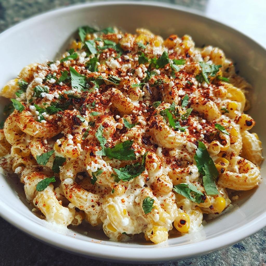 Mexican street corn pasta salad - detail 1