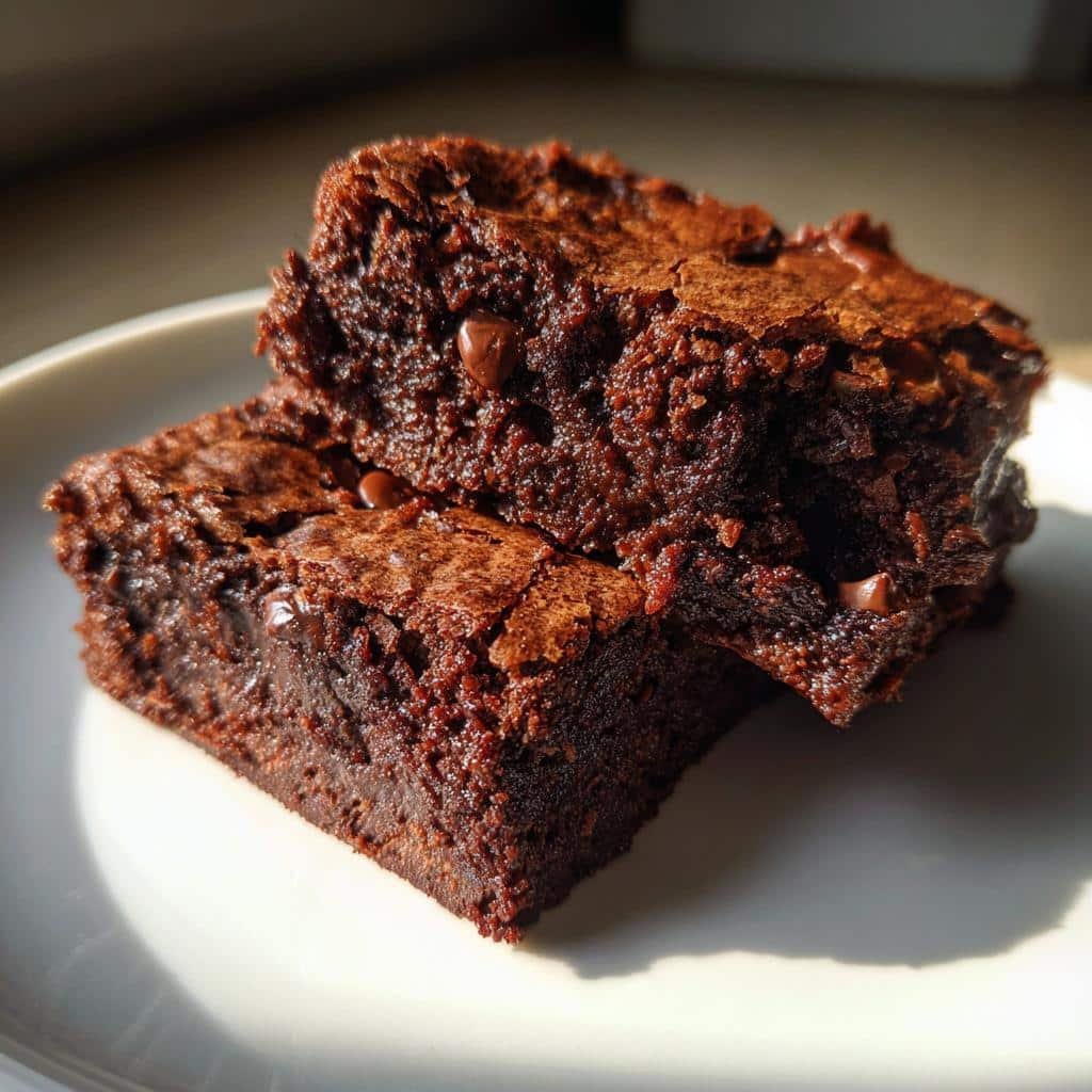 almond pulp brownies - detail 1