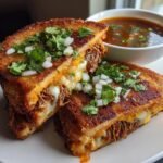Air Fryer Birria Grilled Cheese