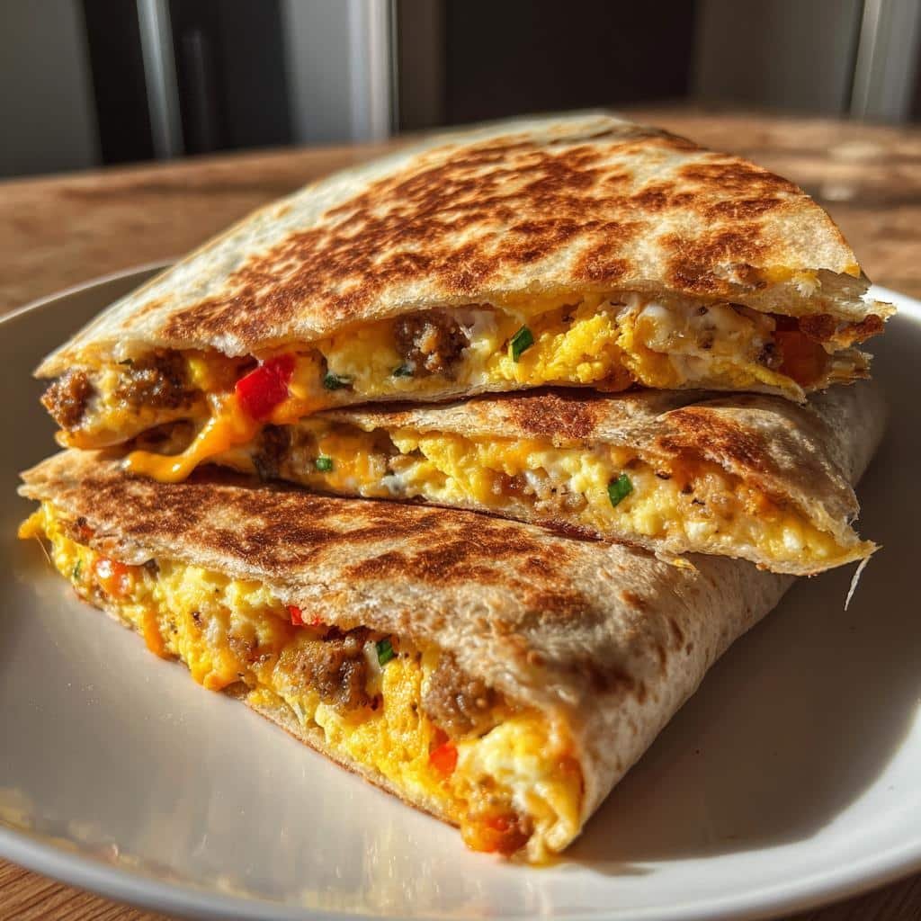 Air Fryer Breakfast Quesadilla - detail 1