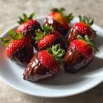 Air Fryer Chocolate Hazelnut Strawberries