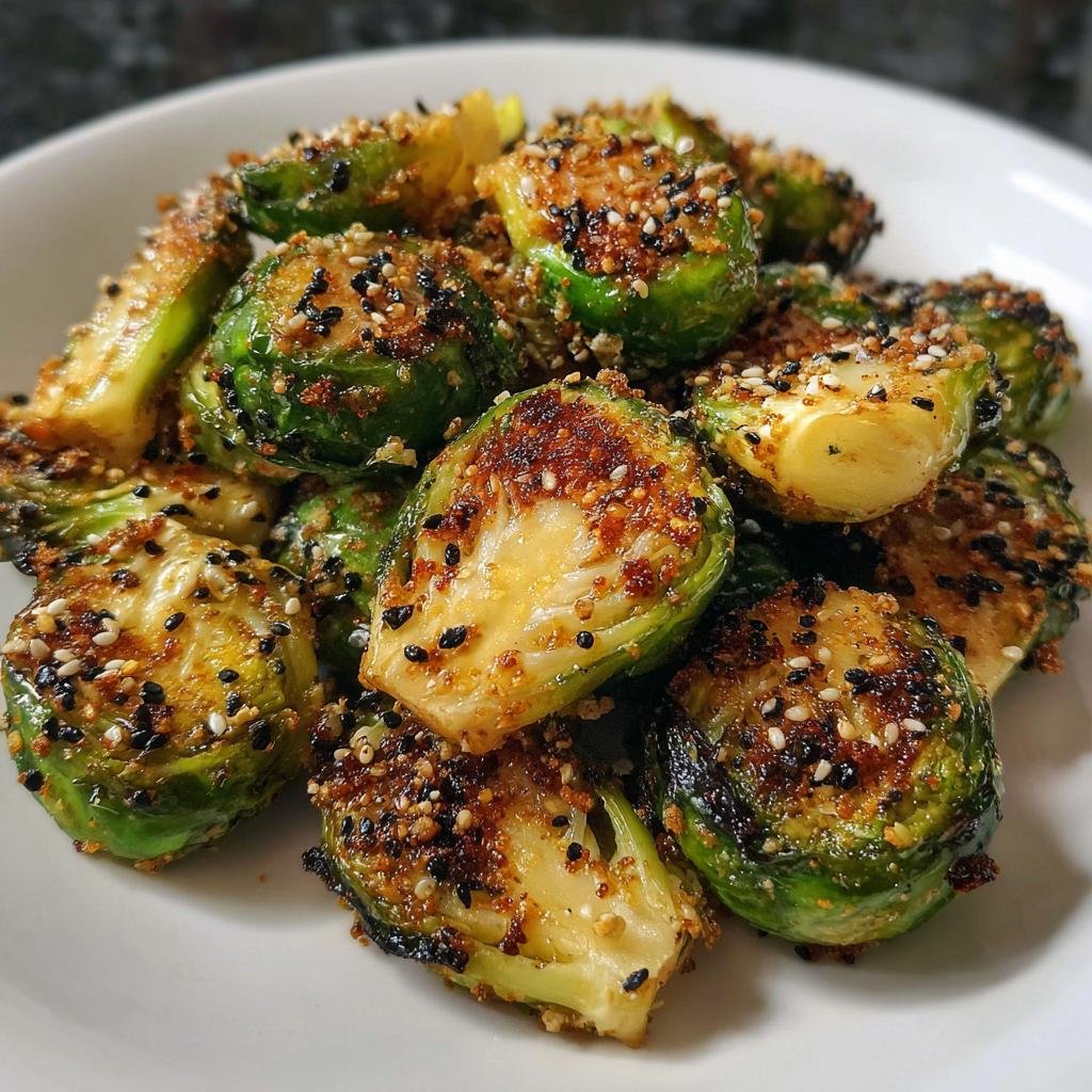 Air Fryer Everything Bagel Brussels Sprouts