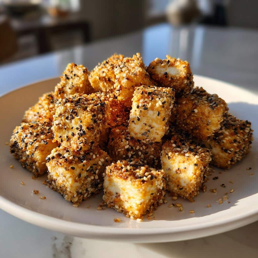 Air Fryer Everything Bagel Seasoning Tofu - detail 1