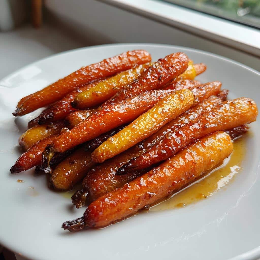 Air Fryer Ginger Garlic Glazed Carrots - detail 1