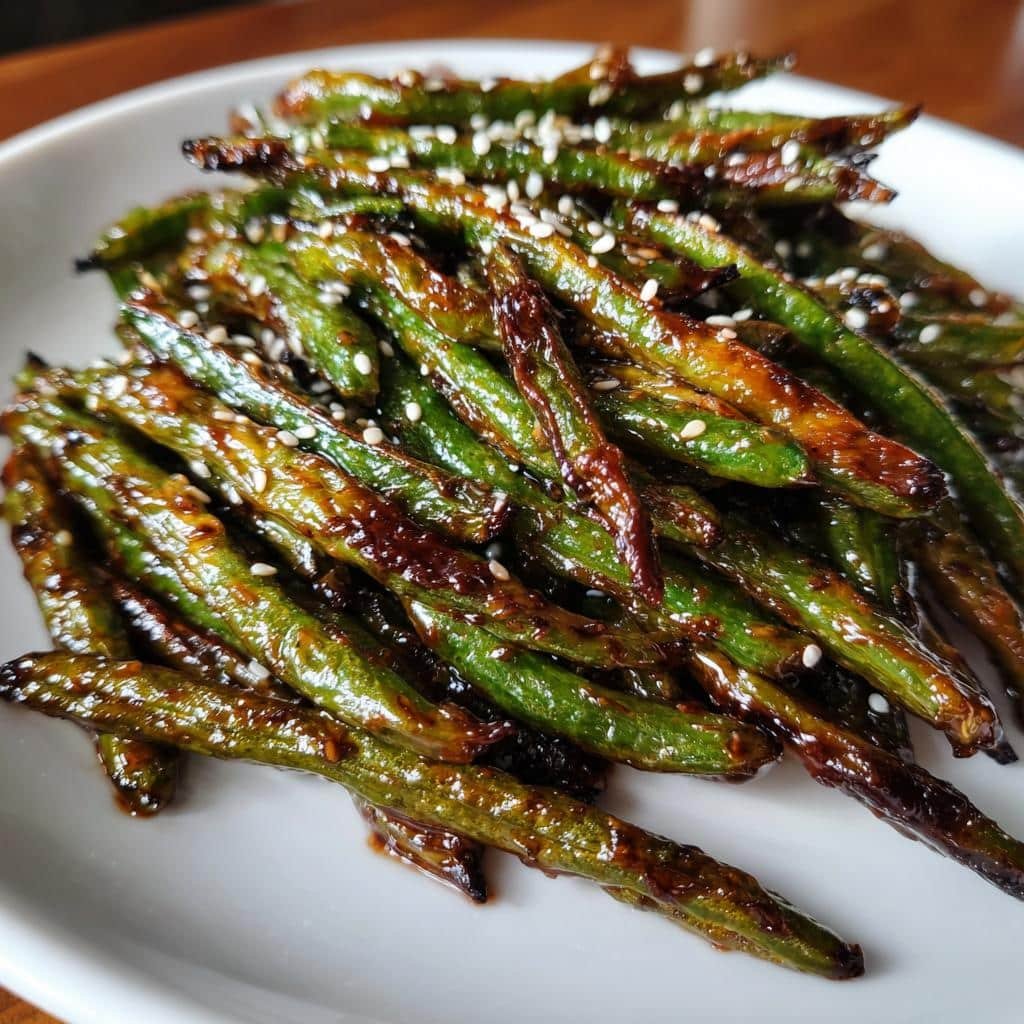 Air Fryer Hoisin Glazed Green Beans - detail 1