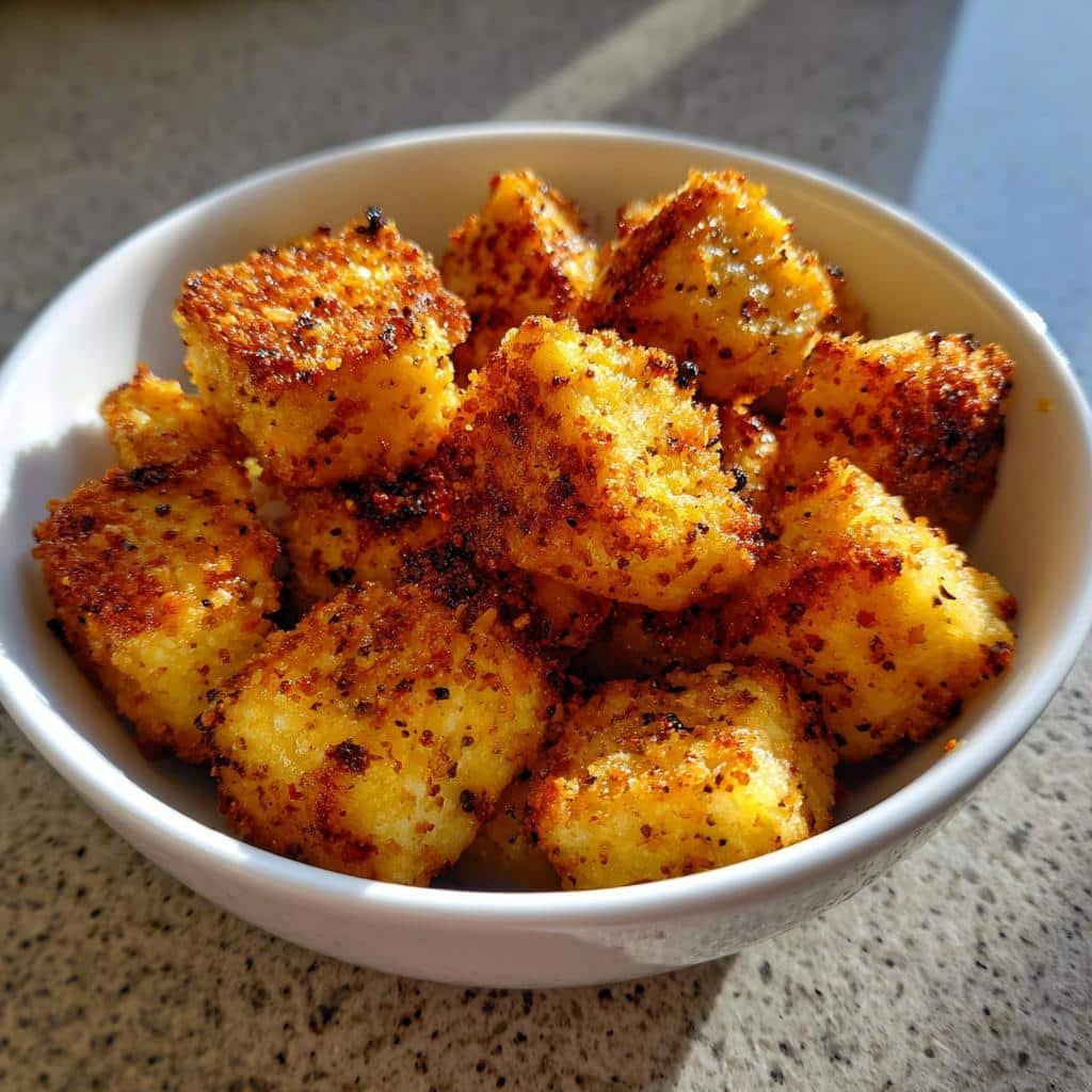Air Fryer Lemon Pepper Tofu Bites - detail 1