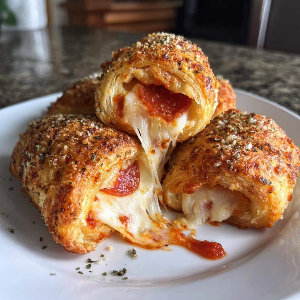Air Fryer Pizza Croissant Rolls
