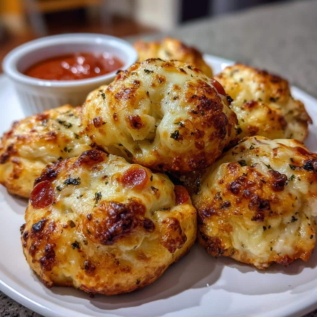 Air Fryer Pizza Stuffed Garlic Knots - detail 1