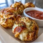 Air Fryer Pizza Stuffed Garlic Knots