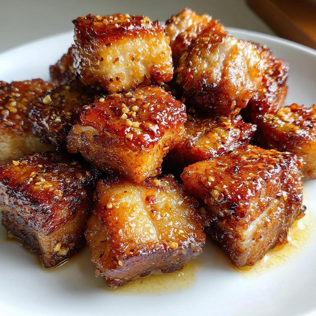 Air Fryer Pork Belly Bites