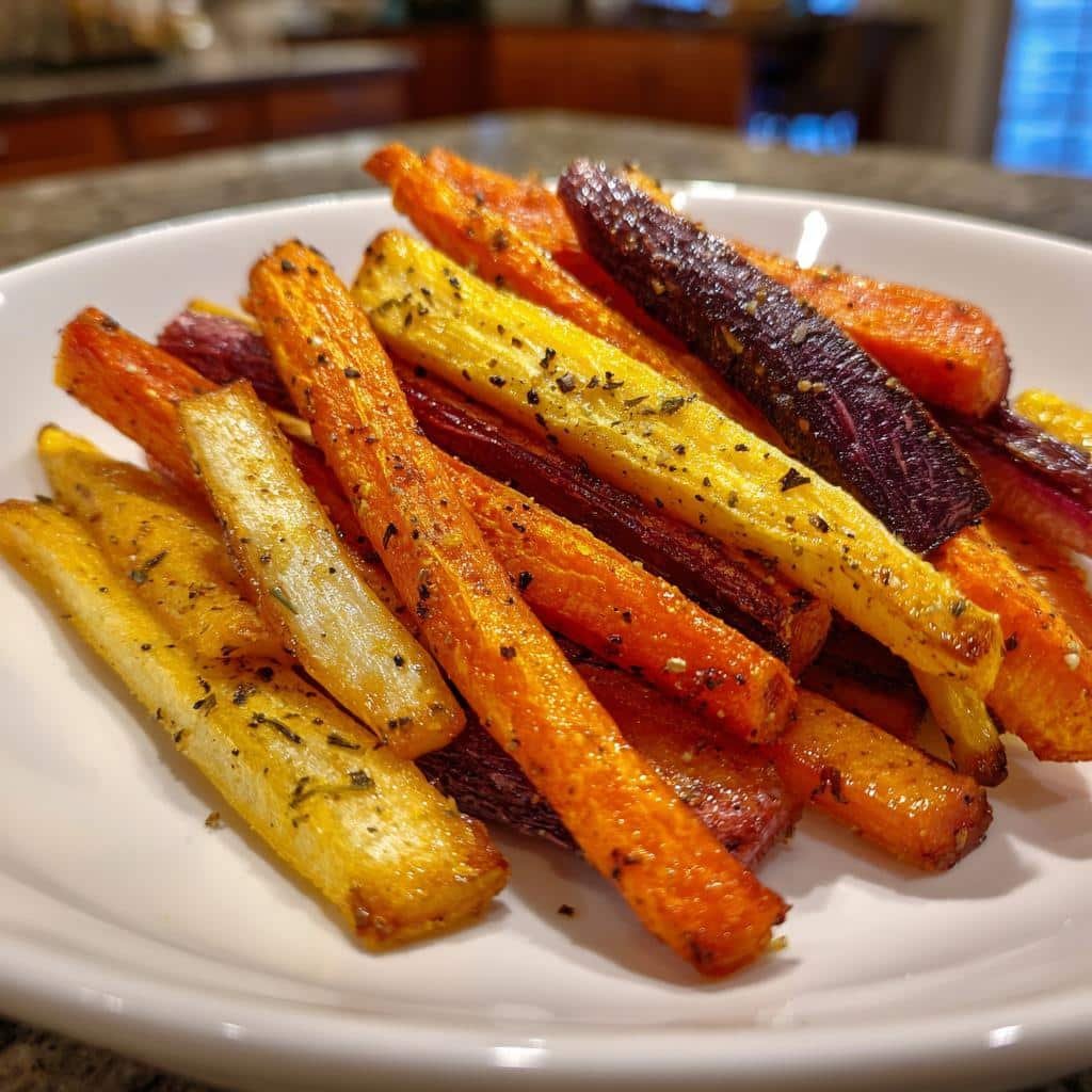 Air Fryer Rainbow Carrot Fries - detail 1