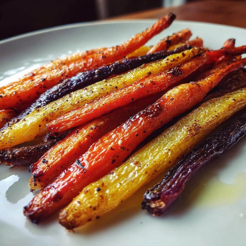 Air Fryer Rainbow Carrot Fries