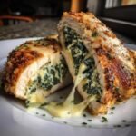 Air Fryer Stuffed Chicken Breast Spinach Artichoke