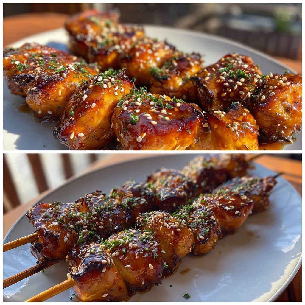 Air Fryer Teriyaki Mushroom Skewers - detail 1