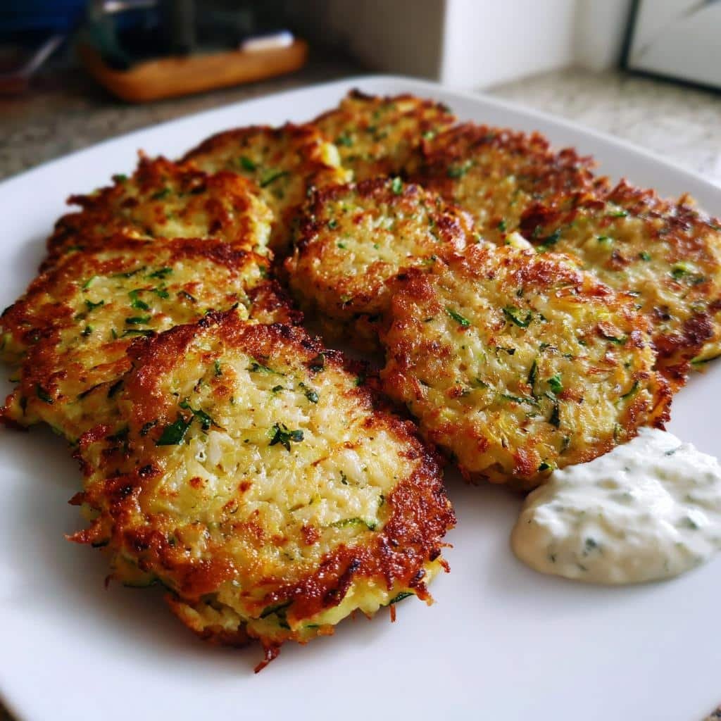 Air Fryer Zucchini Fritters - detail 1