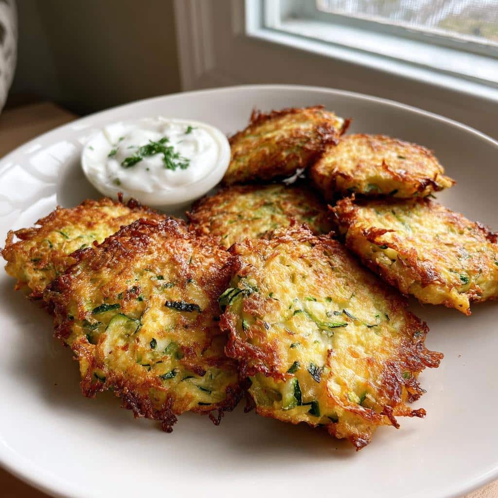 Air Fryer Zucchini Fritters