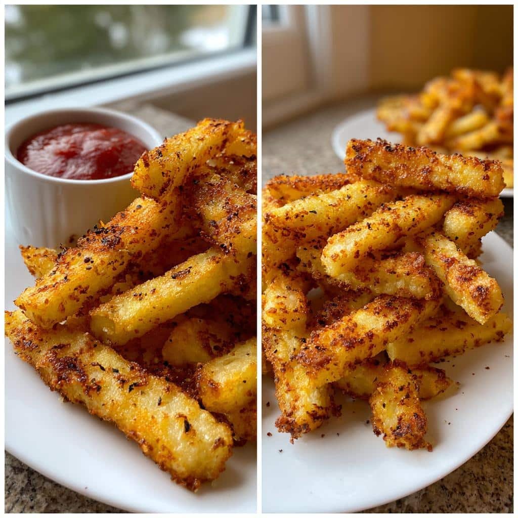 Air Fryer halloumi fries - detail 1