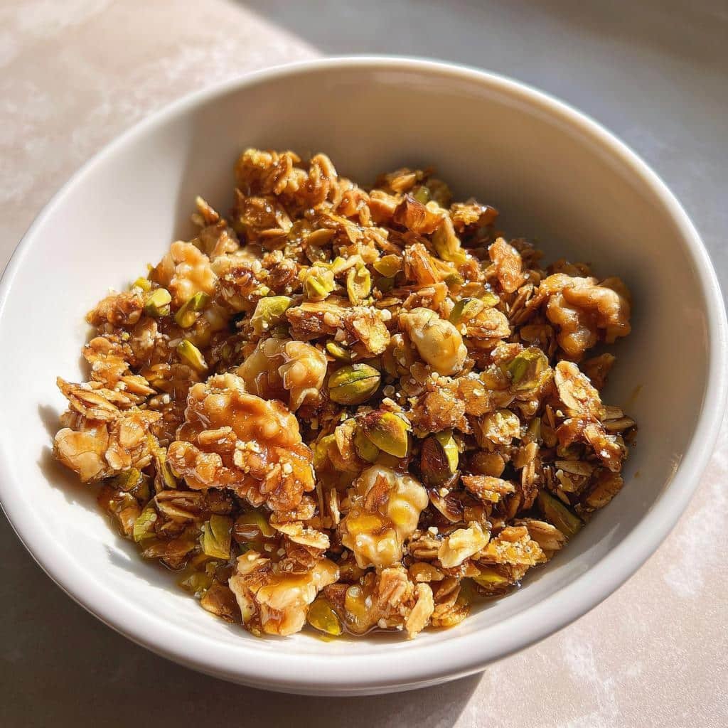 Air fryer baklava granola