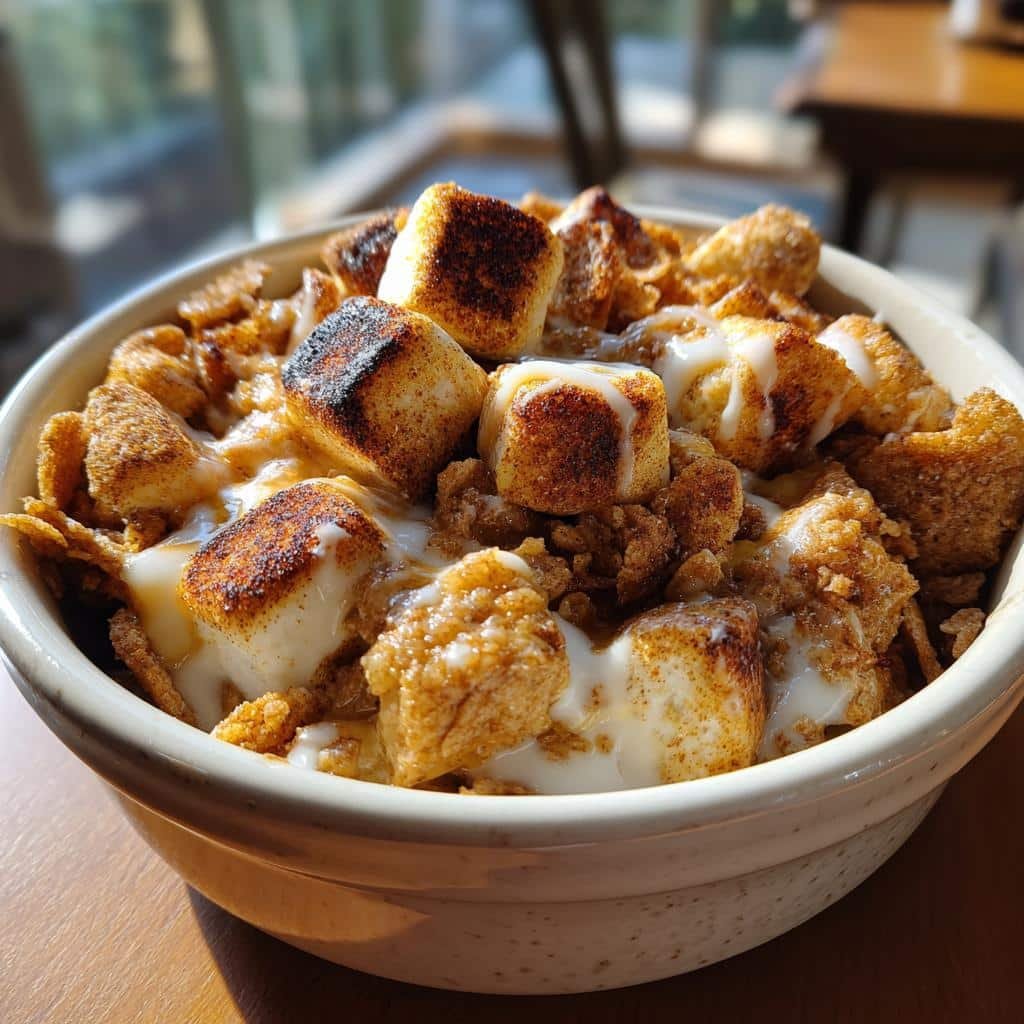 Air fryer cinnamon toast crunch dessert