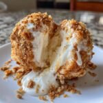 Air fryer fried ice cream