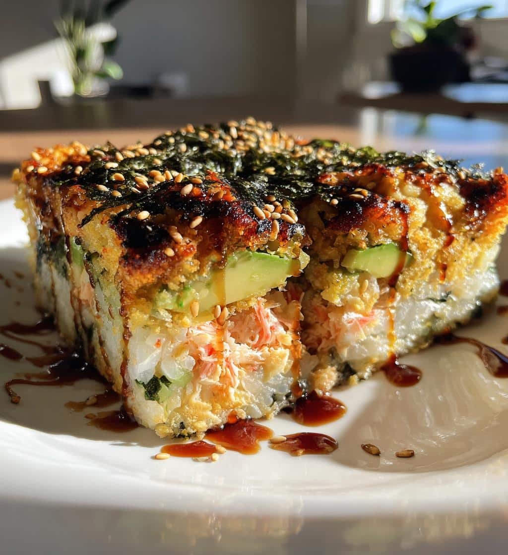 Breakfast Sushi Bake - detail 1