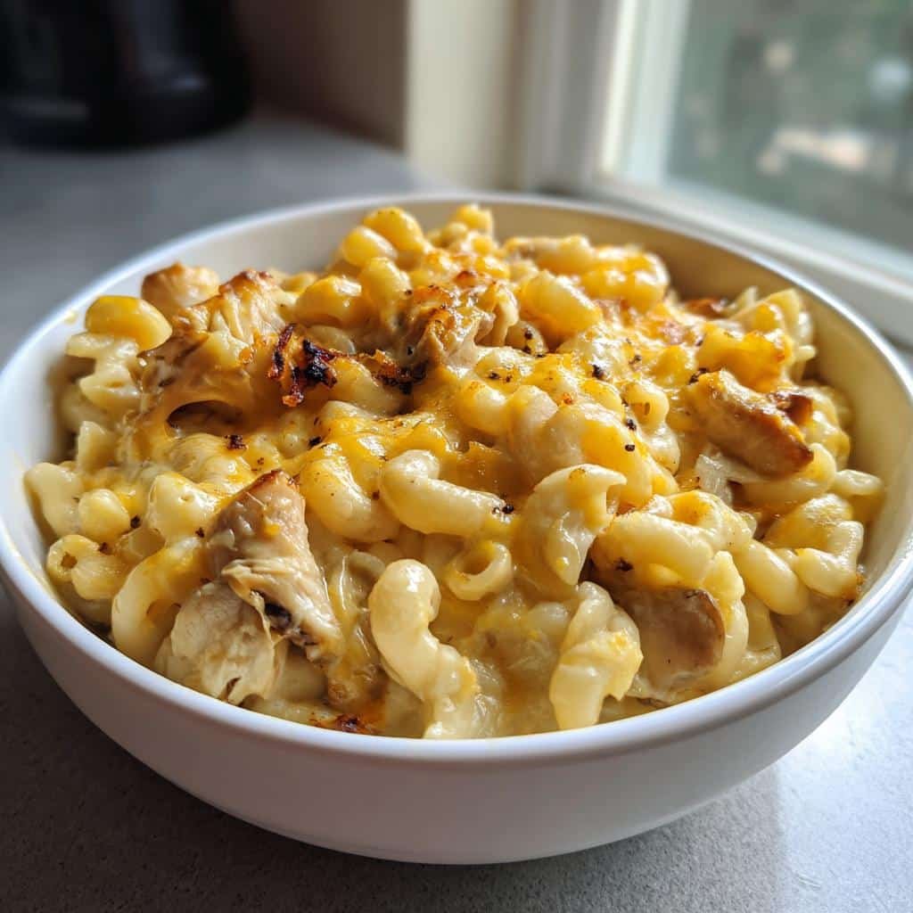 Lion’s mane mushroom mac & cheese