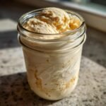 Mason jar ice cream