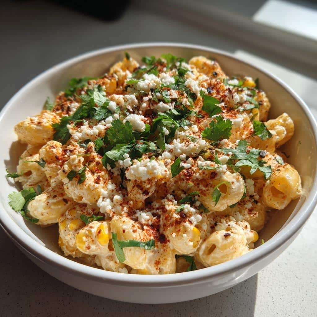 Mexican street corn pasta salad