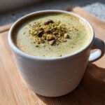 Pistachio milk latte