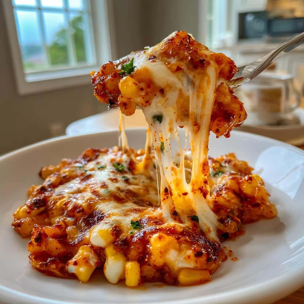 Spicy Korean Corn Cheese Air Fryer