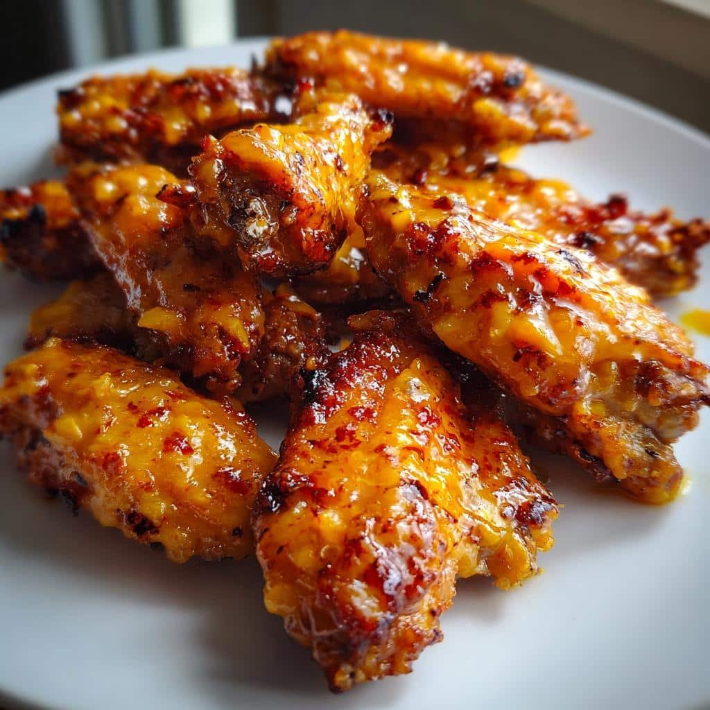 Spicy Mango Chicken Wings Air Fryer
