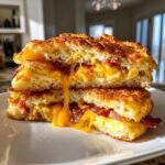 TikTok Cloud Bread Breakfast Sandwich