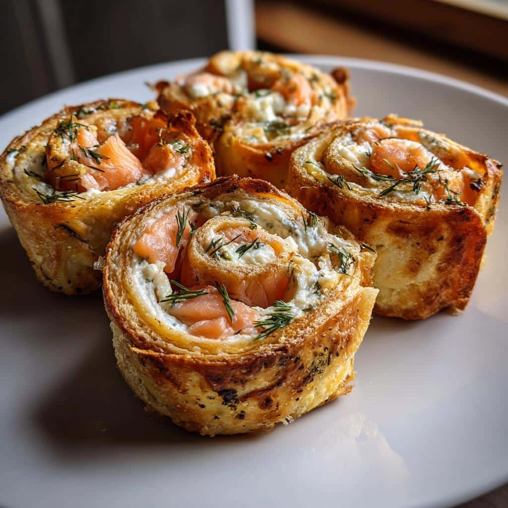 TikTok Salmon & Cream Cheese Pinwheels Air Fryer