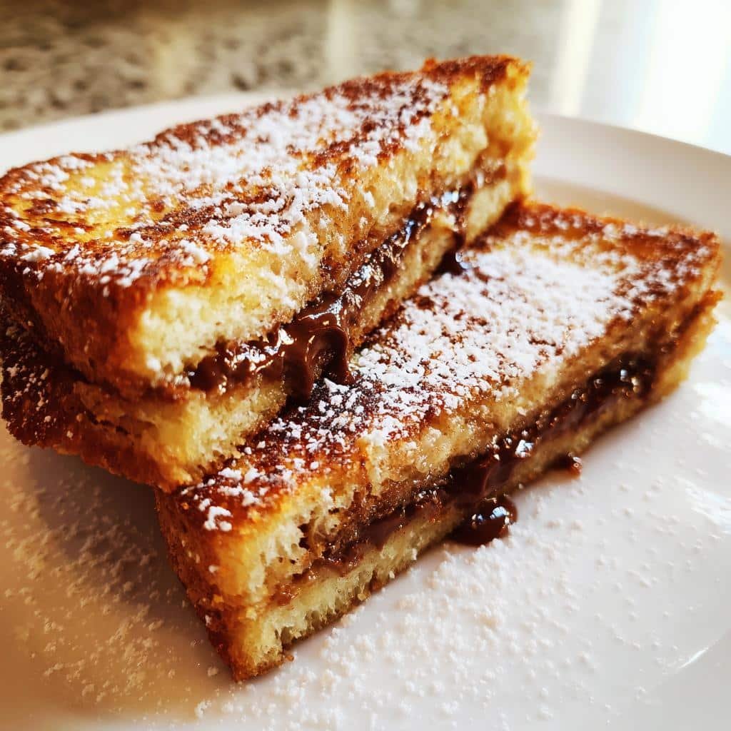 air fryer Nutella toast pies - detail 1
