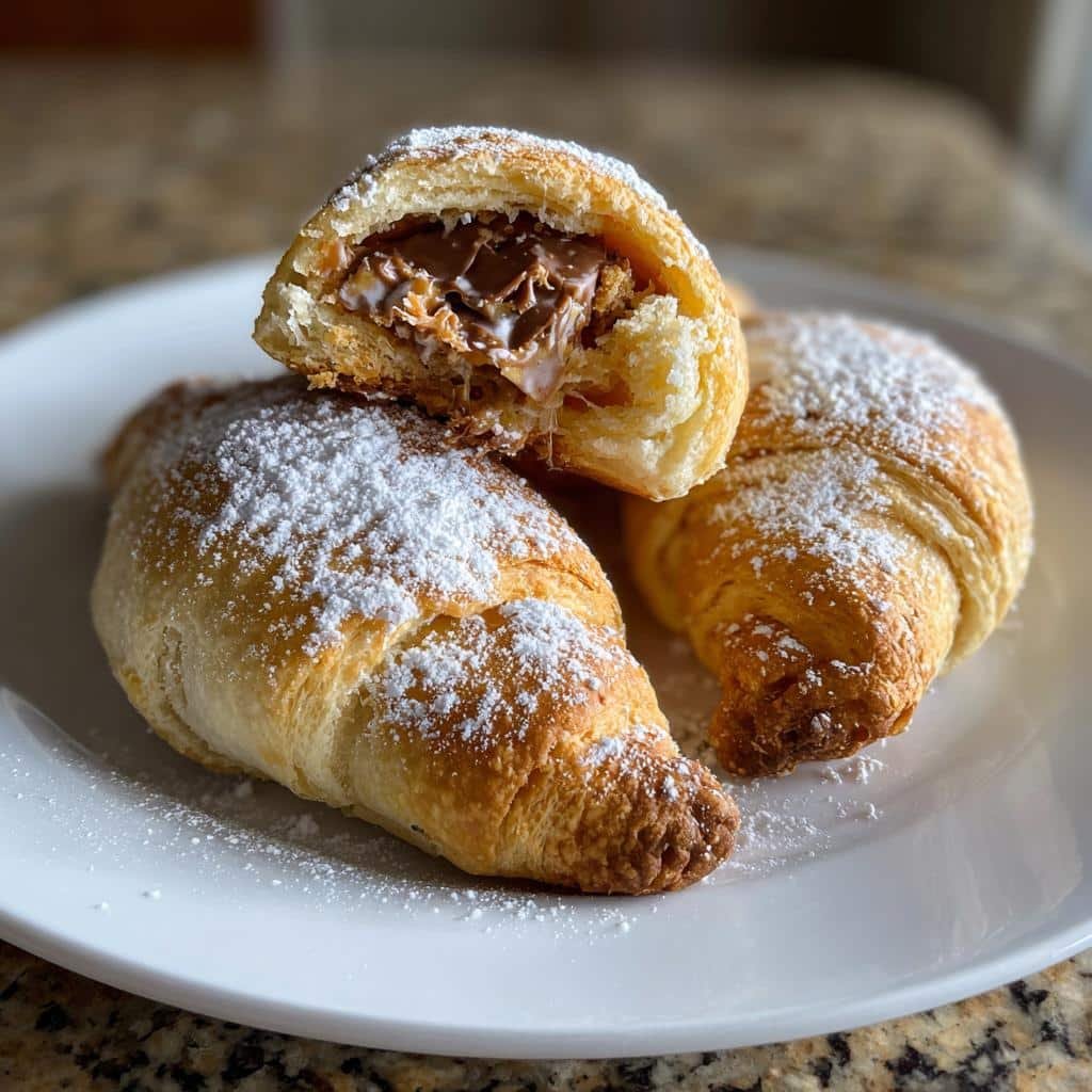 air fryer Snickers crescent - detail 1