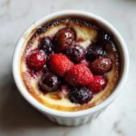 air fryer berry-chocolate ramekin dessert
