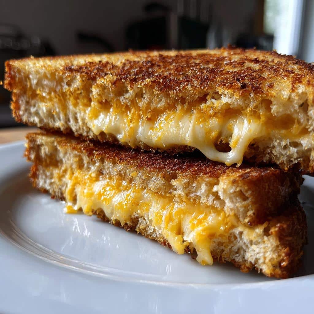 air fryer grilled cheese - detail 1
