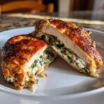 air fryer stuffed chicken breast spinach