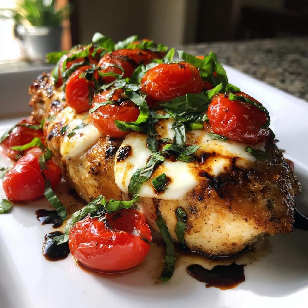 chicken breast air fryer caprese - detail 1