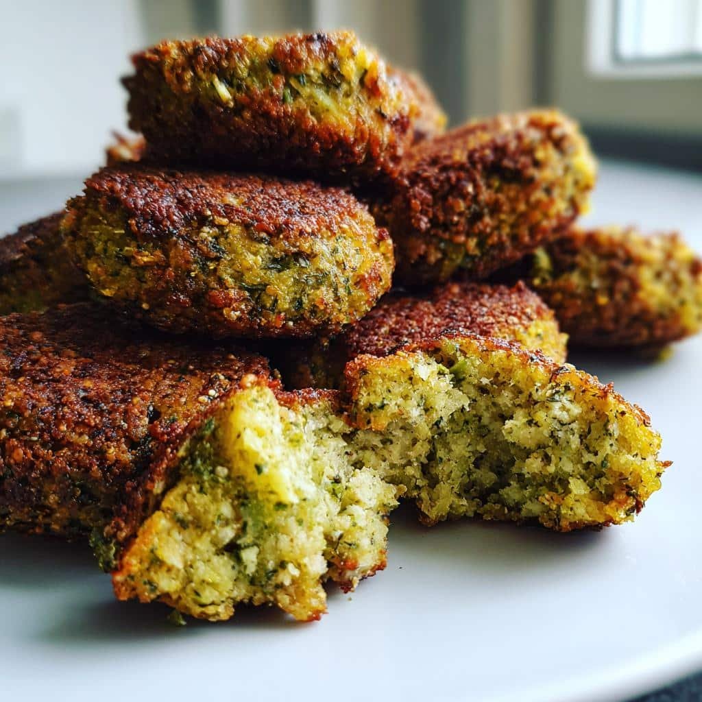 healthy air fryer falafel - detail 1