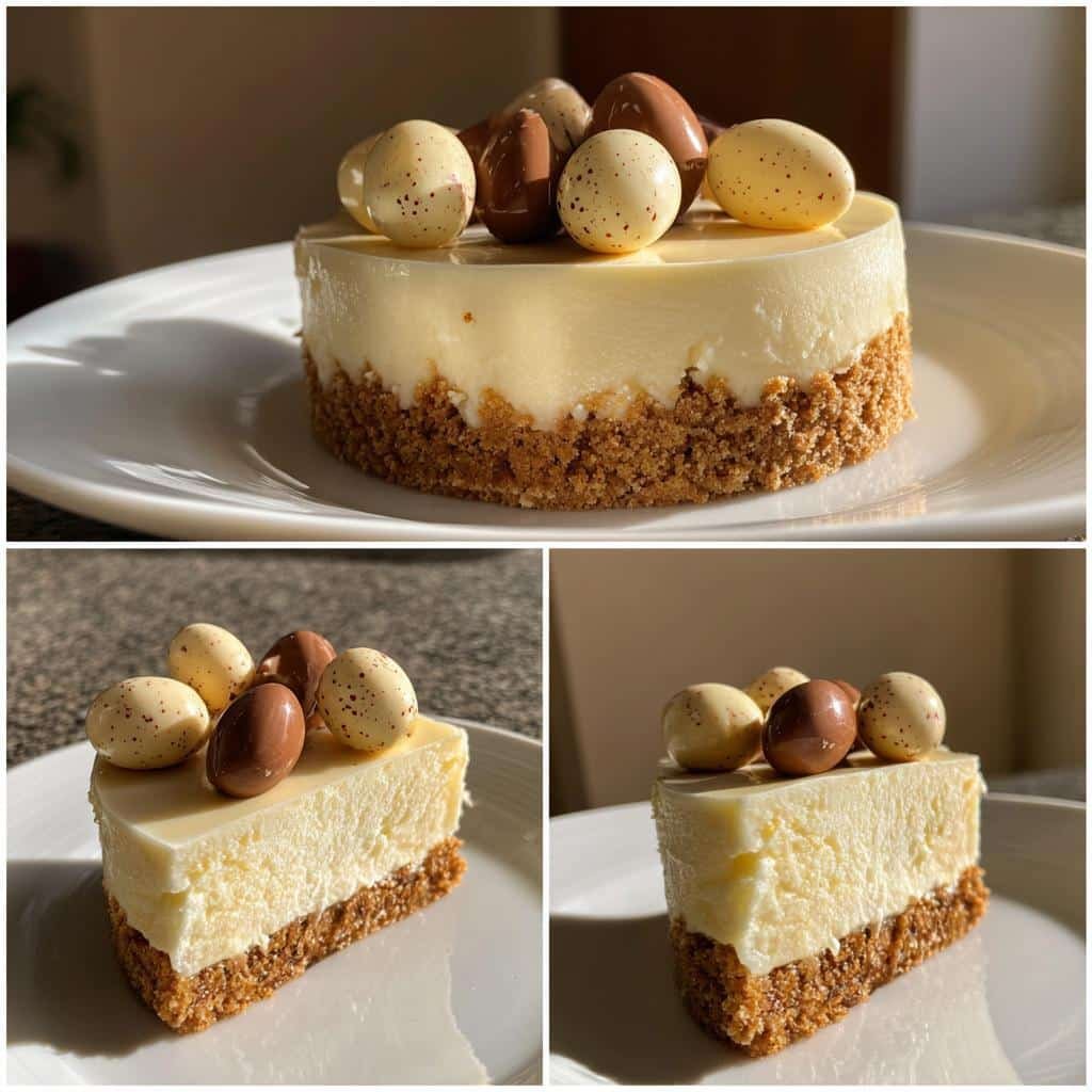 mini egg cheesecake - detail 1