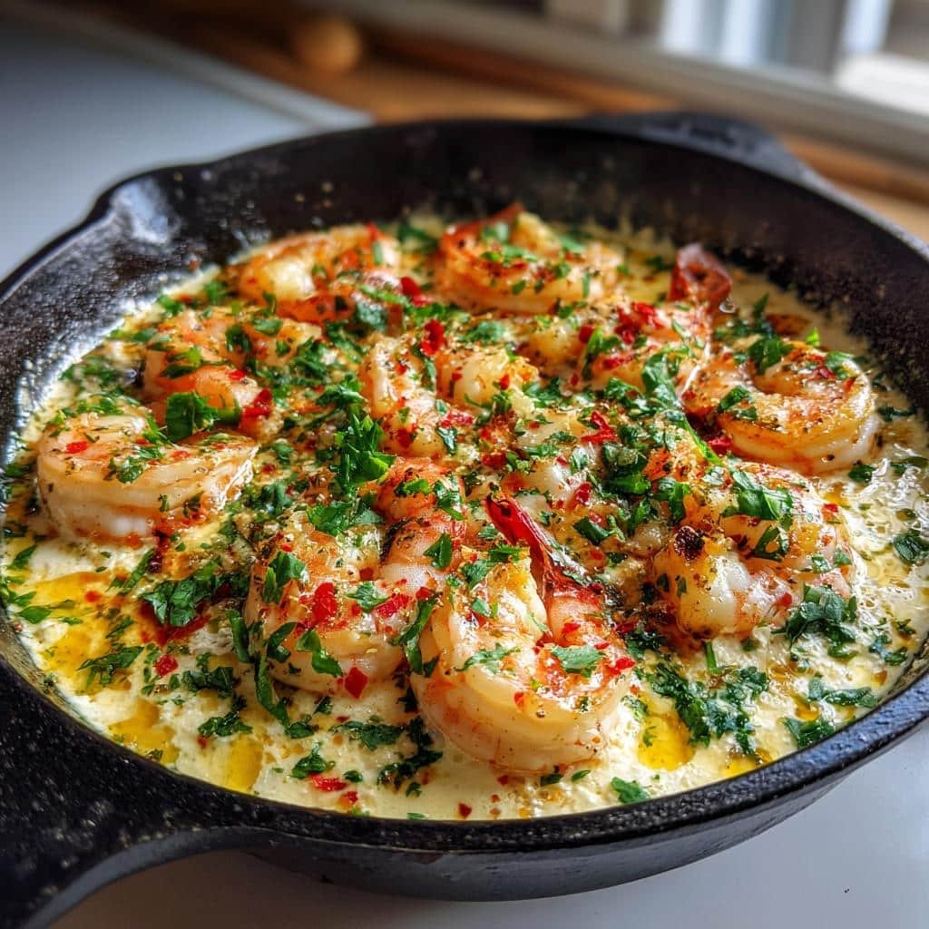 sizzle feta shrimp skillet