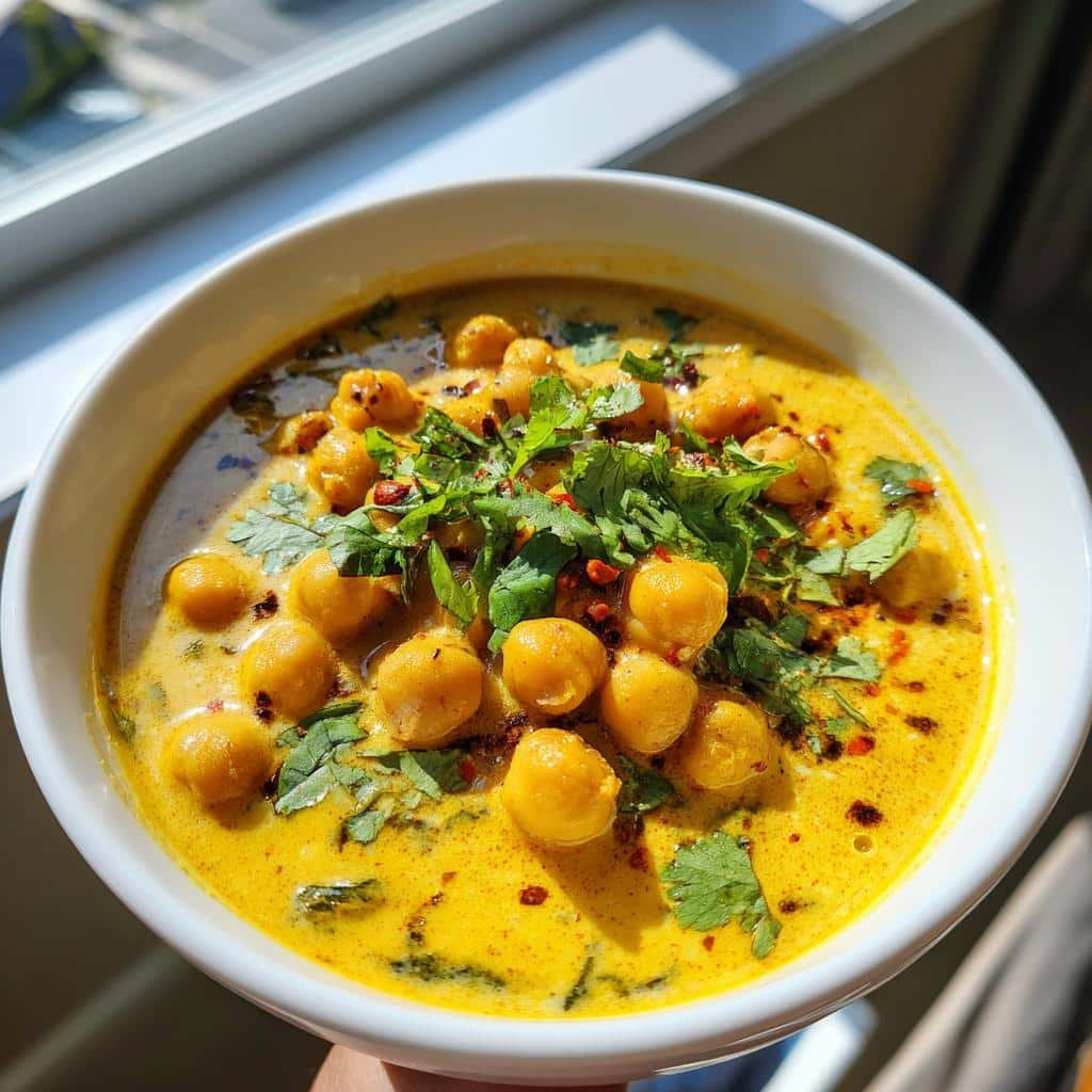 turmeric coconut chickpea curry