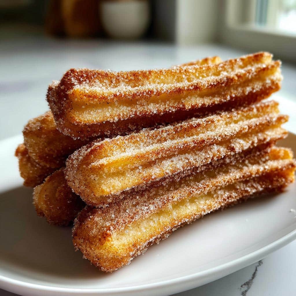 vegan air fryer churros - detail 1
