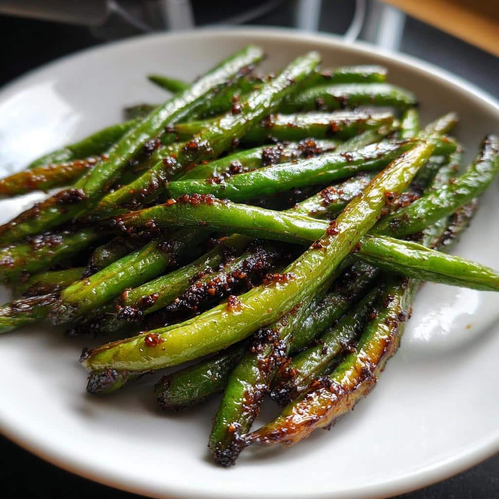 Air Fryer Black Garlic Green Beans - detail 1