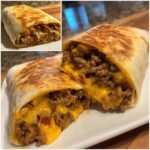 Air Fryer Cheeseburger Wraps