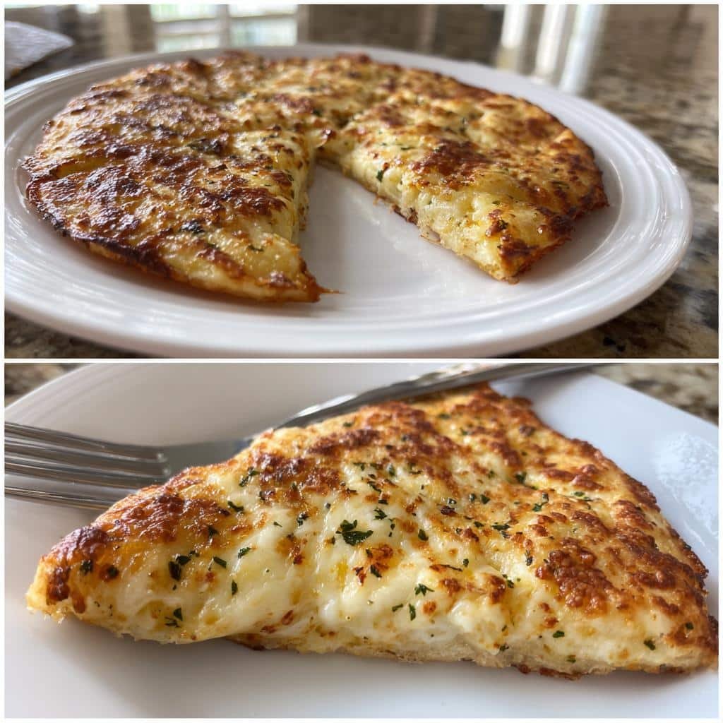 Air Fryer Cheesy Tortilla Garlic Bread