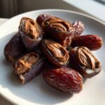 Air Fryer Chocolate Hummus Stuffed Dates