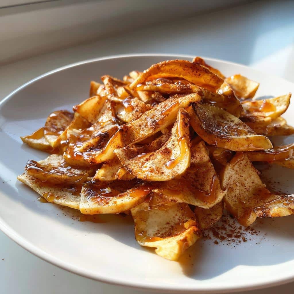 Air Fryer Cinnamon Apple Nachos - detail 1