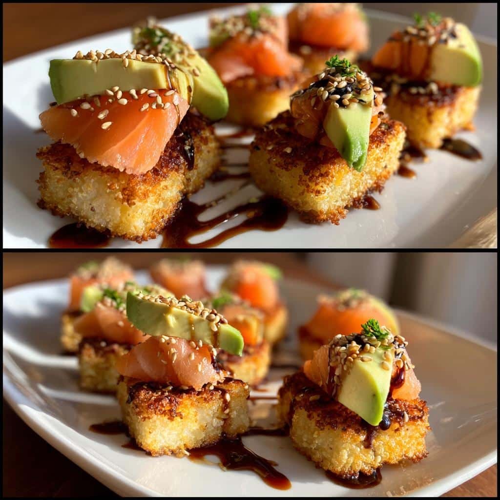 Air Fryer Crispy Rice Sushi Bites - detail 1